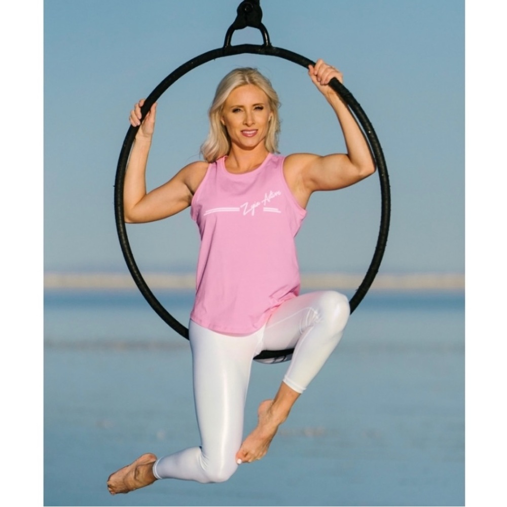 ZYIA Active Pink South Beach Tank Top - Womens size small